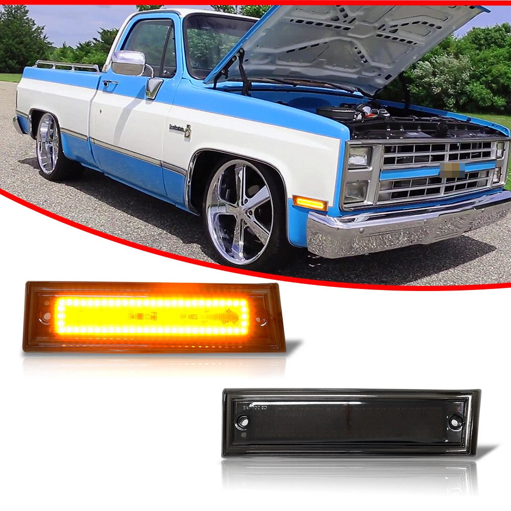 2X Amber LED Side Marker Lights for Chevrolet GMC Blazer Jimmy Suburban