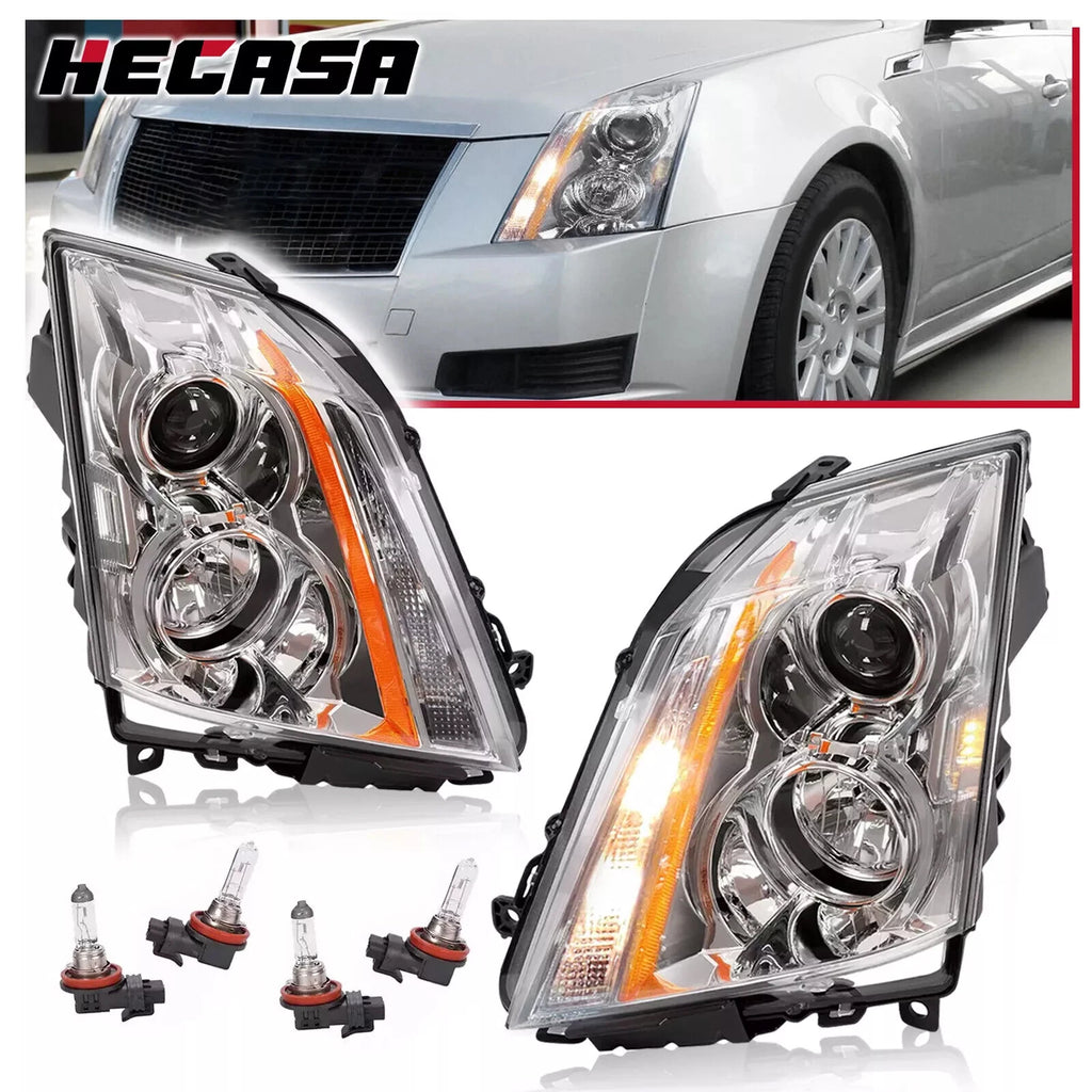 Halogen Headlight Pair for Cadillac CTS (2008–2015)
