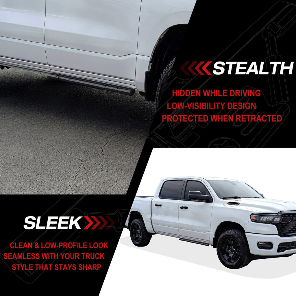 Power Running Boards for Dodge Ram 1500 Crew Cab (2019-2026)