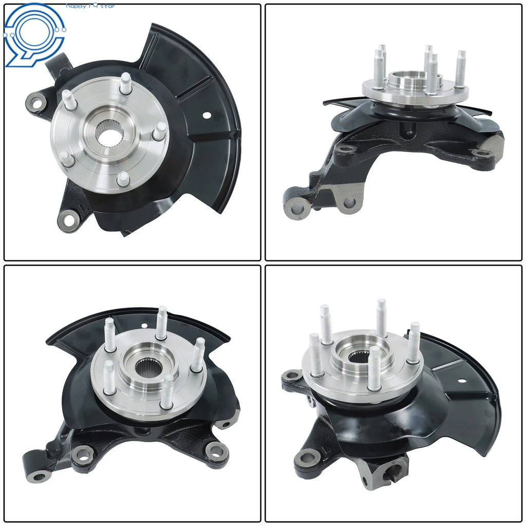 Front Left Steering Knuckle Wheel Hub Bearing for Ford Edge, Lincoln MKX (2007-2010)