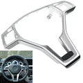 Steering Wheel Trim Cover in Silver for Mercedes-Benz C218 CLS Coupe (2012–2018)