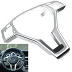 Steering Wheel Trim Cover in Silver for Mercedes-Benz C218 CLS Coupe (2012–2018)