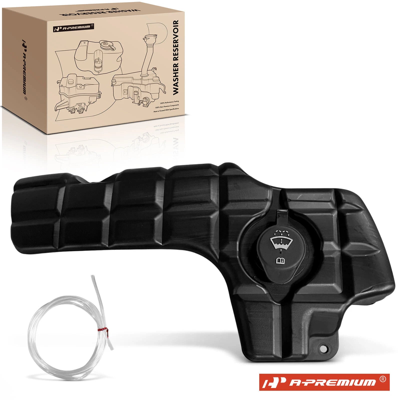 Washer Reservoir Tank with Cap & Pump for Chevrolet Corvette (1997–2004)