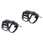 Fork Ear Clamp Turn Signal Light Mount Bracket for Harley Chopper Black