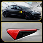 Gloss Red Side Camera Cover Trim for Tesla Model 3 Y S X (2017â2023)