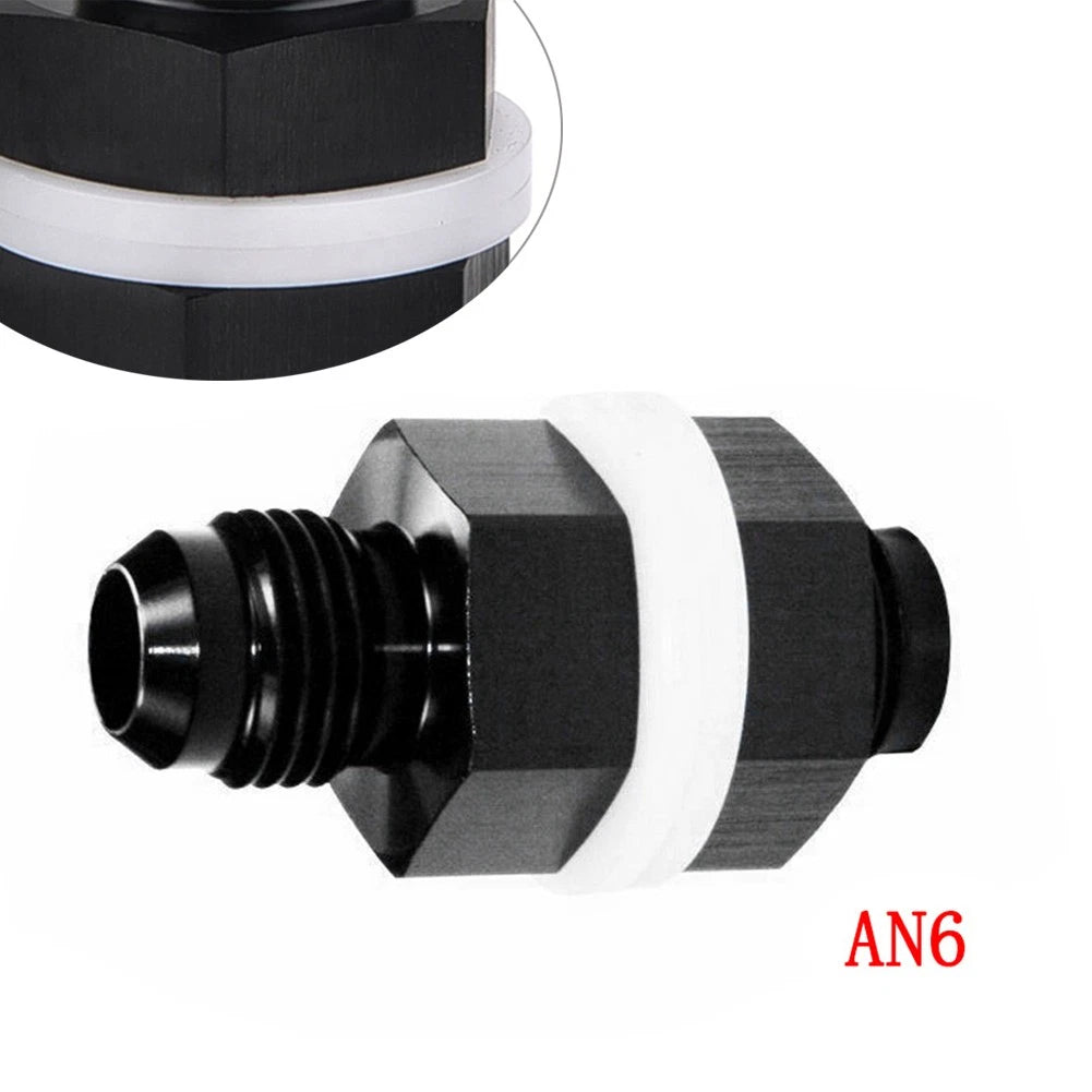 AN6 Flare Fuel Cell Bulkhead Fitting for Universal Applications (T-6061 Aluminum)