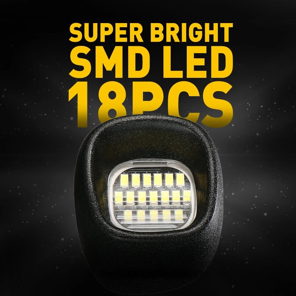 2X LED License Plate Lights for GMC Sonoma (1998–2004) 18-SMD Waterproof