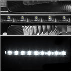 LED DRL Set for GMC Sierra 2007–2014 Black Housing Amber Side Headlight/Lamp