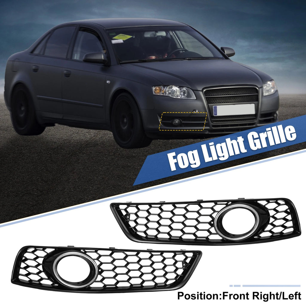 Pair P0807682J Fog Light Grille Covers for Audi A3 8P (2009–2013)