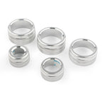 Silver Air Conditioning Audio Button Switch Knob Covers for Toyota Camry (2018)