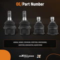 4X Front Upper Lower Ball Joints for Isuzu Ascender (2003–2008) K6663