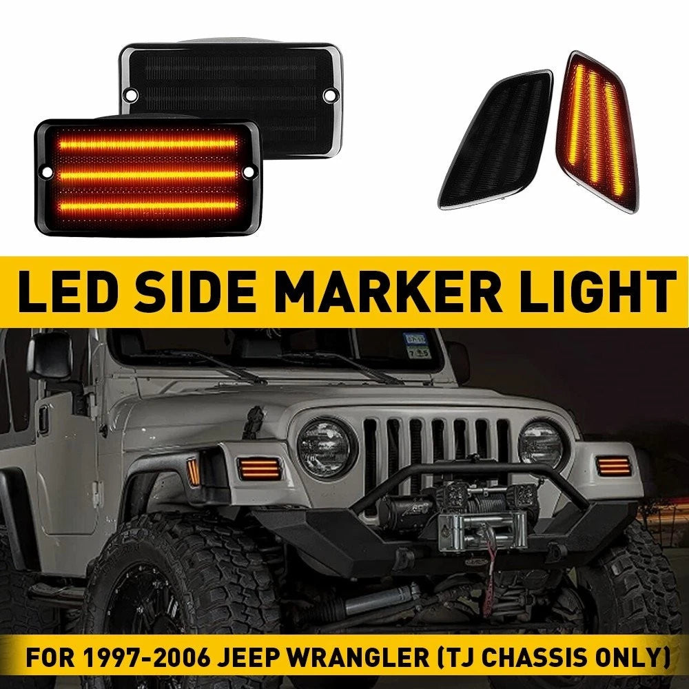 Fender Side Marker Lights for Jeep Wrangler TJ (1997–2006)