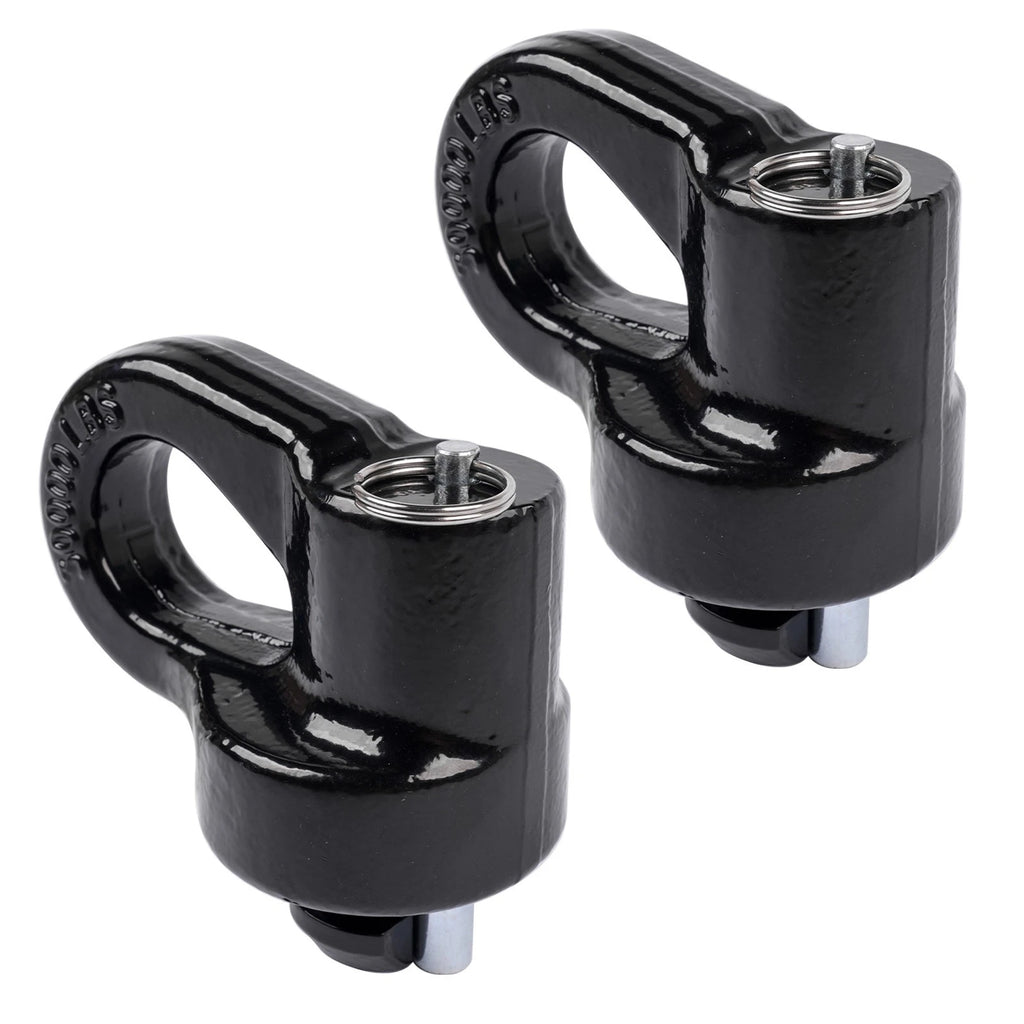 Pair Gooseneck Safety Chain Anchors for Silverado F-250 F-350 Sierra