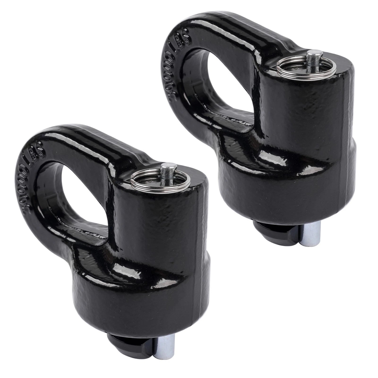 Pair Gooseneck Safety Chain Anchors for Silverado F-250 F-350 Sierra