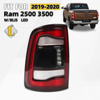 Black LED Tail Light for Ram 2500 3500 (2019–2024) - Left Driver Side
