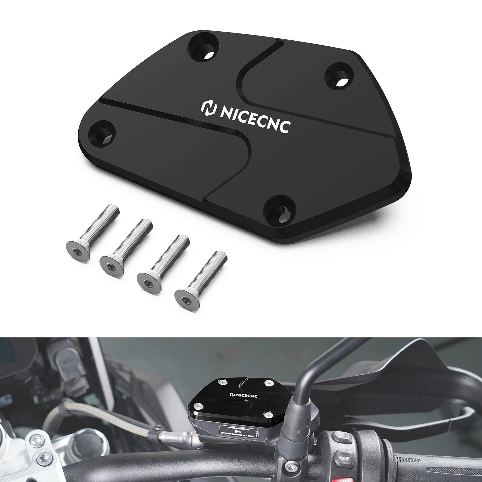Anodized Front Brake Reservoir Cylinder Cover for BMW R1250GS Adventure (2020–2024)