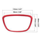 Steering Wheel Trim Cover Red for Audi A3 A4 A5 A6 A7 Q3 Q4 S RS (2010–2023)