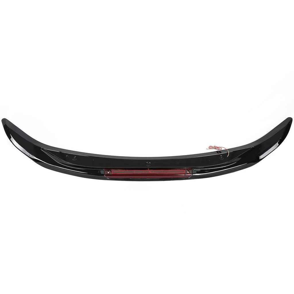 Glossy Black Rear Trunk Spoiler with Brake Light for Honda Civic 4DR (2016–2021)
