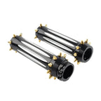 1'' Hand Grips for Harley Touring Dyna Softail - Black & White