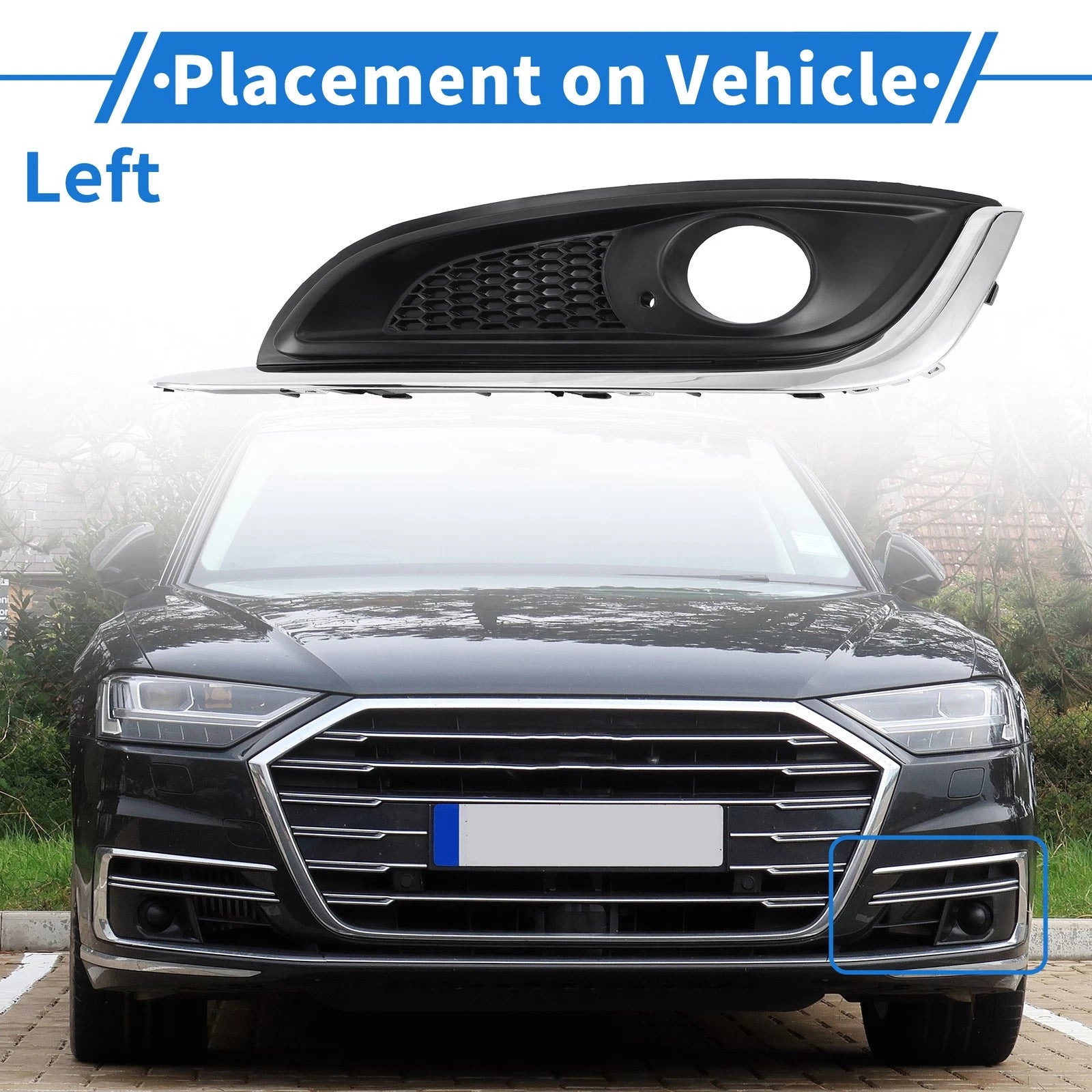 1 Pc Fog Light Grill for Buick Regal (2014–2017) No. 23142357