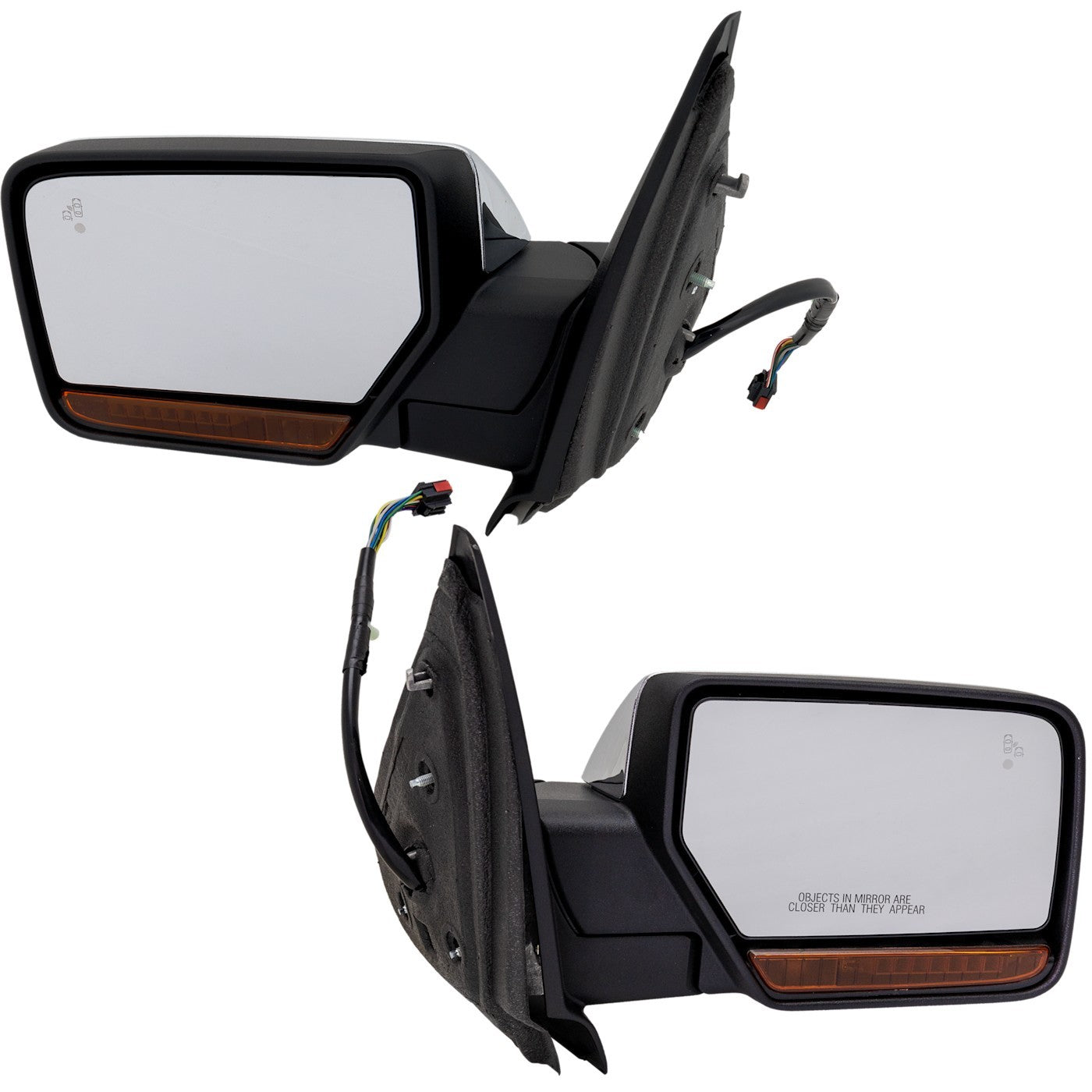 Power Heated Chrome Mirrors for Ford Expedition (2015–2017) w/ Signal Light