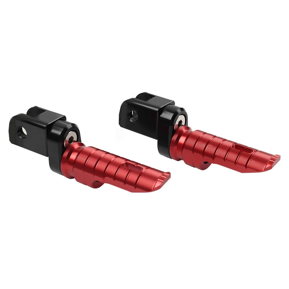 Front Footrests Foot Pegs for Aprilia RSV4 Factory (2009–2023), Tuono 660 (2021–2023) Red