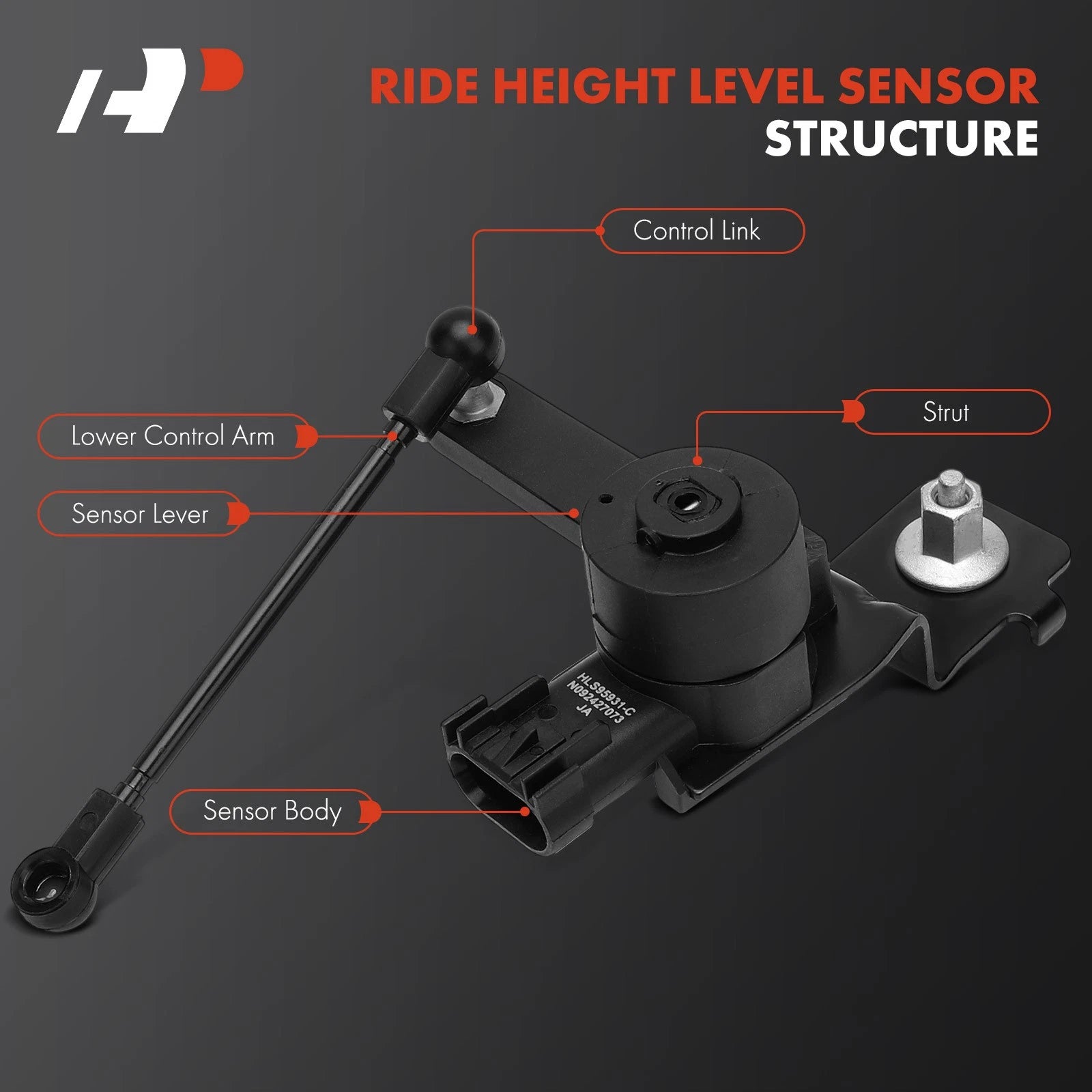 Rear Suspension Ride Height Level Sensor for Jeep Wrangler JL (2018)