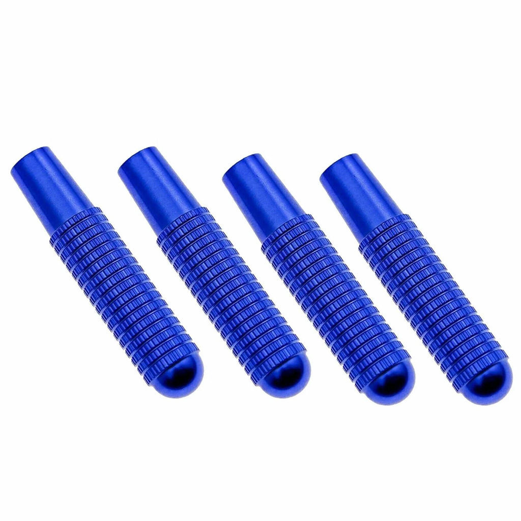 4x Blue Aluminum Interior Door Lock Knobs Cover for Mercedes CLA 200/250 (2019-2025)
