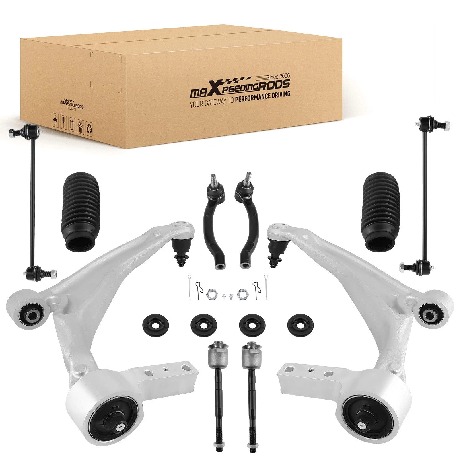 10x Front Lower Control Arm with Ball Joint Kit for 2009-2015 Honda Pilot