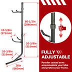 2 Bike Storage Rack for Vertical Gravity Hang (Adjustable Arm)