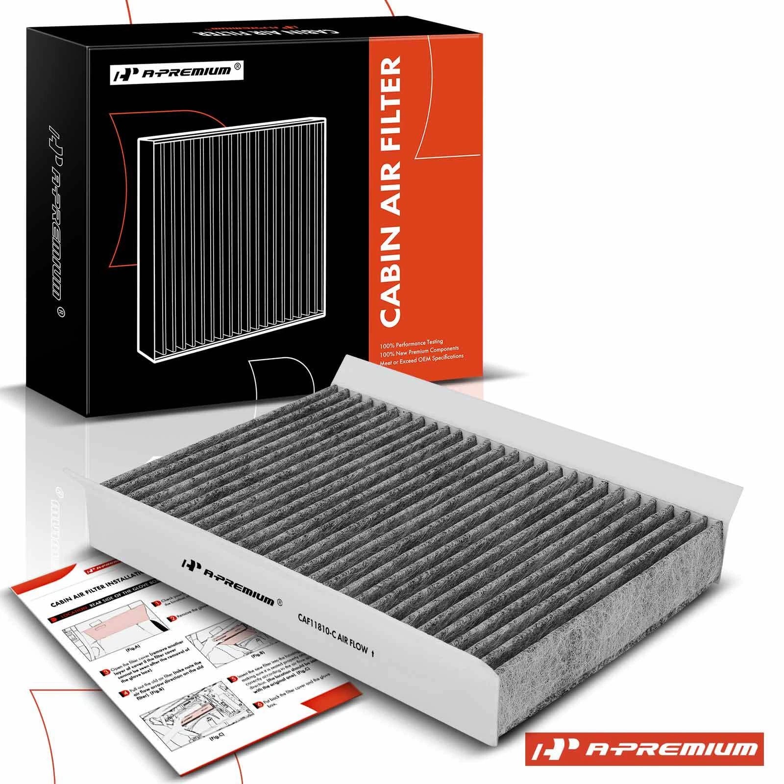 Activated Carbon Cabin Air Filter for Jeep Renegade Compass (2015–2023)