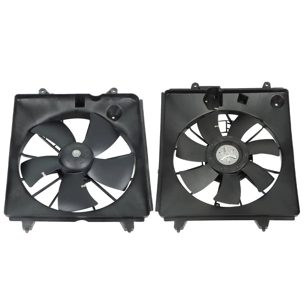 Set of 2 A/C Radiator Cooling Fan Assemblies for Honda CR-V (2007–2009)