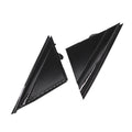 Set of 2 Gloss Black Door Mirror Flag Cover Moldings for Fiat 500 (2012–2019)