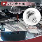 Set of 1 Oil Drain Plug for Nissan Infiniti (No. 1102601M02)