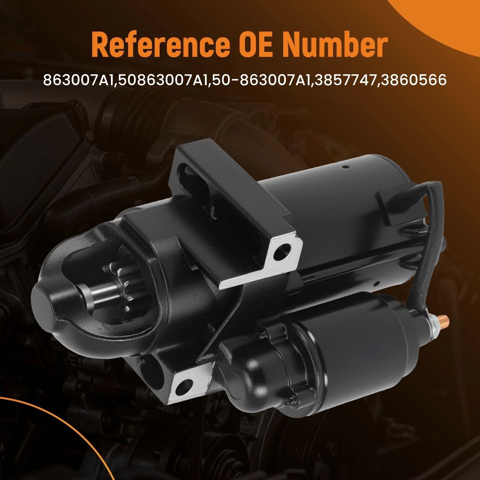 Starter Motor for Mercruiser Volvo Penta 3.0/4.3L (1995–2005)