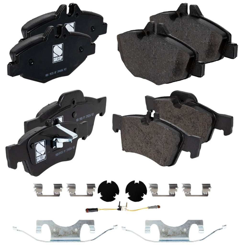 Set of 4 Brake Pads for MB Mercedes E Class E320 E350