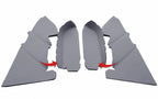 Front Armrest Door Panel Cover for Toyota 4Runner (2003–2009) Gray PVC Leather