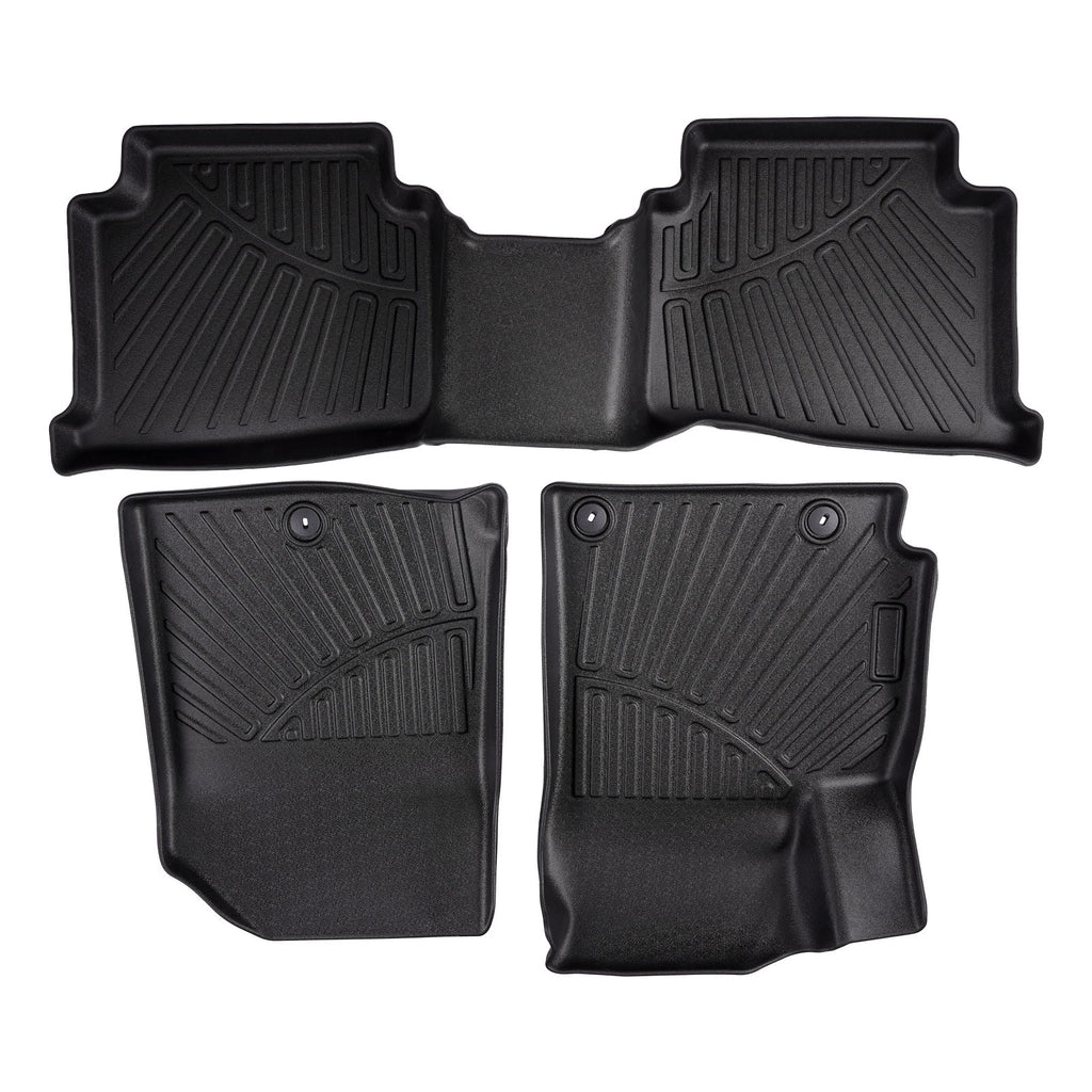 Set of 3 Rubber TPE Floor Mats for Kia Seltos (2021–2025)