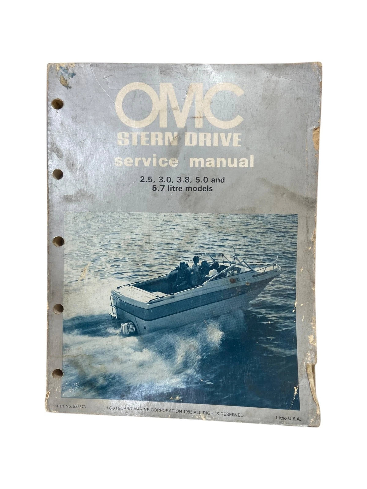 OMC Stern Drive Service Manual for 2.5, 3.0, 3.8, 5.0, 5.7 L Models (1983) 983673