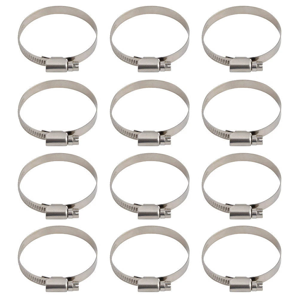 12PCS Carburetor Boot Insulator Intake Band Clamp for Honda CB750 (1969–1978)