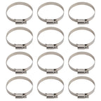 12PCS Carburetor Boot Insulator Intake Band Clamp for Honda CB750 (1969–1978)