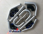 2.5" Aluminum Universal Intercooler Turbo Piping Kit + Black Hose Kits