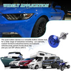 Blue Pair Hood Bonnet Race Style Push Hatch Button for Dodge Charger Challenger (2006-2023)