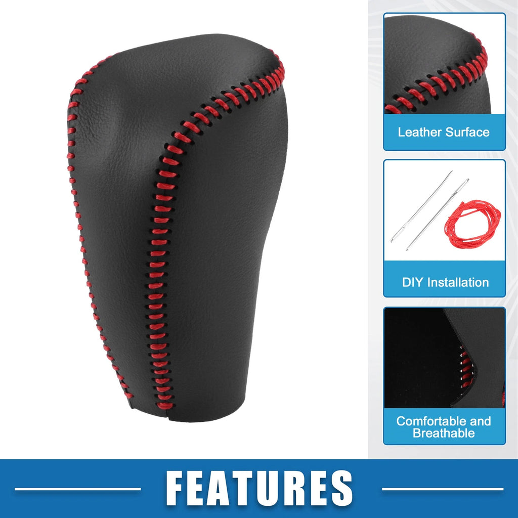 Gear Shifting Knob Cover Trim for Nissan Murano (2009–2013) Black Red