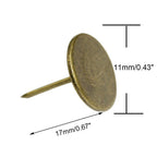 100pcs Antique Upholstery Nail Tack Pins for Furniture Decor