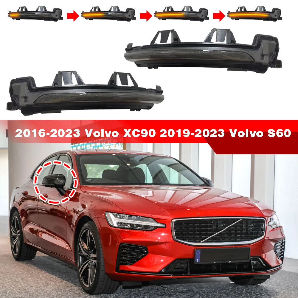 LED Side Mirror Indicator Turn Signal Light for Volvo XC40 S60/90 V60/90 (2018–2023)