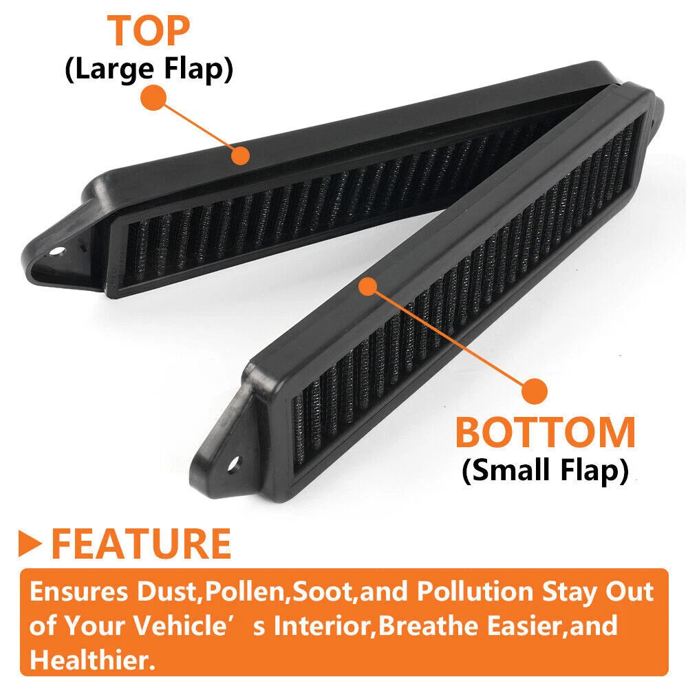 2X Cabin Air Cowl Filters for BMW E82 E88 E90 E92 135i 328i X1 (2007–2013)