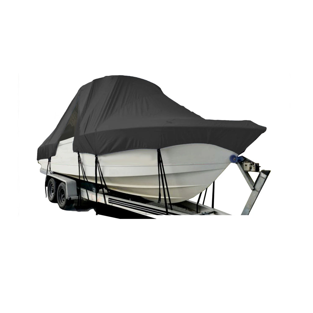 Boat Cover for Carolina Skiff JVX 18 CC (Black)