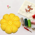 Foam and Cloth Pin Cushion with Wrist Strap for Sewing Tool