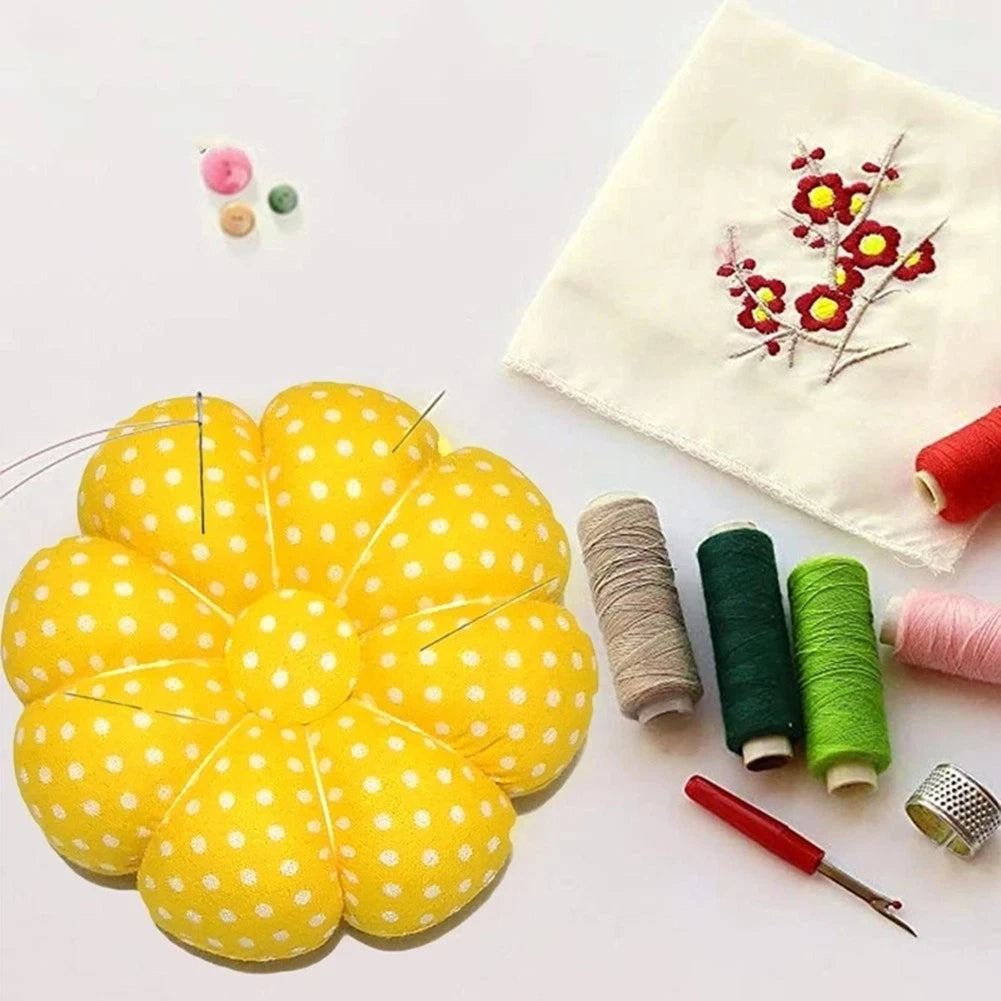 Foam and Cloth Pin Cushion with Wrist Strap for Sewing Tool
